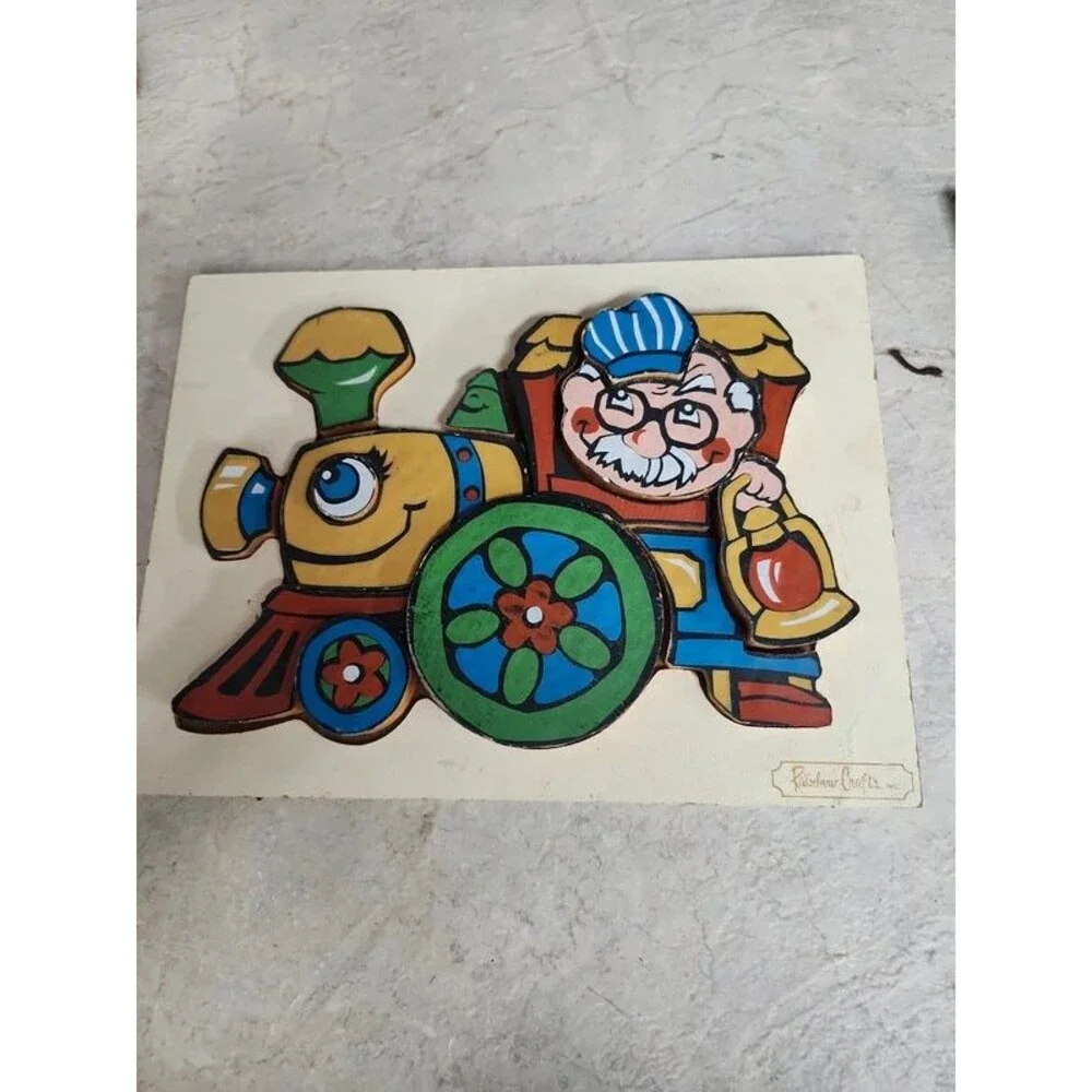 Rainbow crafts wooden puzzle